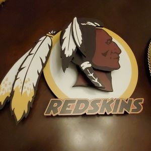 3D Washington Redskins wall picture